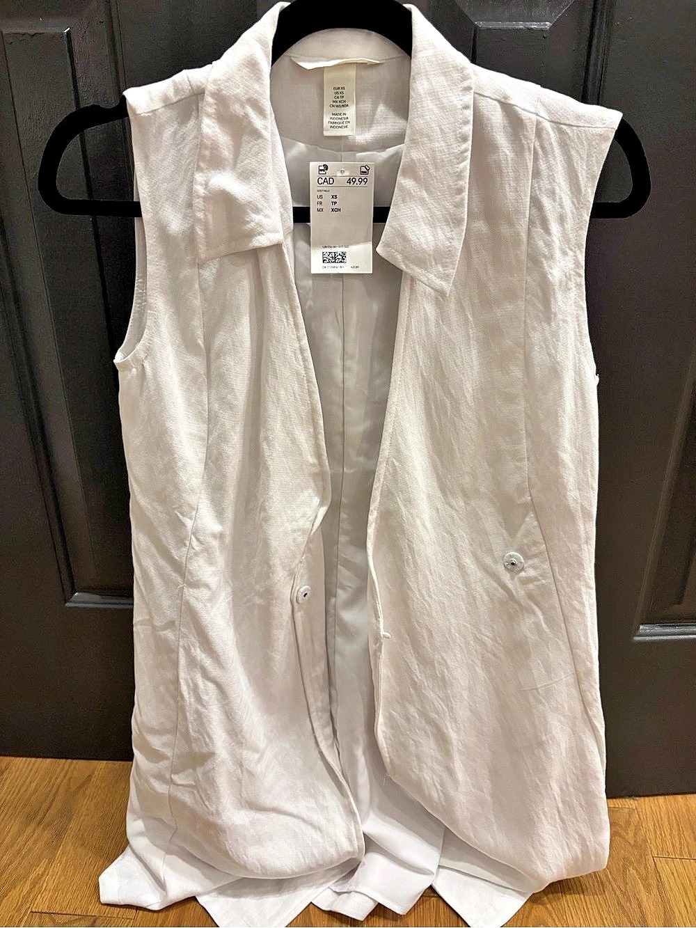 Zara White Sleeveless Dress Size XS NWT